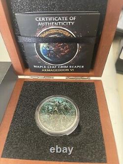 Grim Reaper Armageddon VI Maple Leaf 1oz Silver Coin 2023 Canada Mintage 400