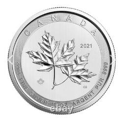 IN-HAND FAST SHIPPING 2021 10 oz Canadian Silver Magnificent Maple Leaf Coin