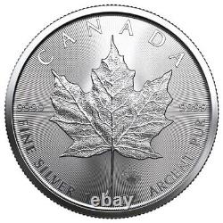 LOT OF 10- 1 Troy oz. 9999 Silver 2023 Canada Silver Maple Leaf Elizabeth II
