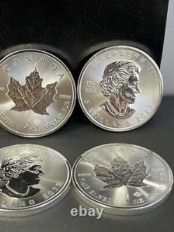 LOT OF 10- 1 Troy oz. 9999 Silver 2023 Canada Silver Maple Leaf Elizabeth II