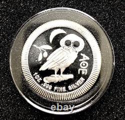LOT OF 5 SILVER 1 OZ COINS Britannia, Niue Owl, Canada Owl, Krugerrand, Maple