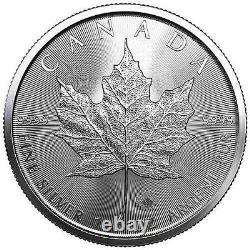 Lot of 10 2021 1 oz Canadian Maple Leaf Silver BU Coin