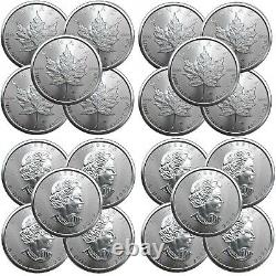 Lot of 10 2022 1 oz Canadian 9999 Silver Maple Leaf Coins BU In Stock