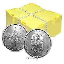 Lot of 10 2022 1 oz Canadian Silver Maple Leaf. 9999 Fine $5 Coin BU