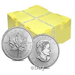 Lot of 200 2021 1 oz Canadian Silver Maple Leaf. 9999 Fine $5 Coin BU