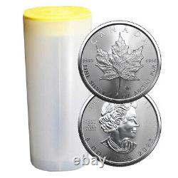 Lot of 25 2023 $5 Silver Canadian Maple Leaf 1 oz BU