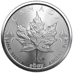 Lot of 25 2023 $5 Silver Canadian Maple Leaf 1 oz BU