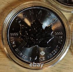 (Lot of 3) Canadian $5 Silver Maple Leaf 2017 2018 2019