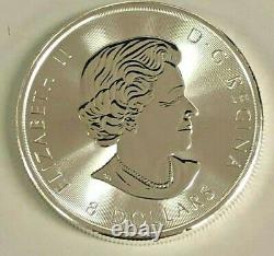 Lot of 3 Silver 2019 Silver $8 Silver Canadian Maple Leaf 1.5 oz BU Coins