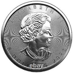 Lot of 5 2021 1 oz Canadian Maple Leaf Silver BU Coin