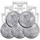 Lot Of 5 2022 1oz Canadian Silver Maple Leaf Brilliant Uncirculated Coins With Coa