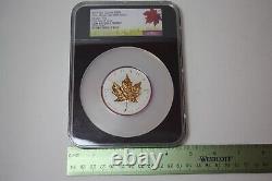 NGC 2019 3oz Canada $50 Gold Maple Leaf 40th Anniv Incuse-Gilt Gem RP 013GRA