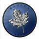 New Canada Blue Rhodium $50 Coin, 5 Oz Silver, Maple Leaves In Motion, 2022