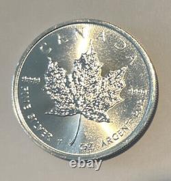 Qty 5 2021 $5 Canadian Maple Leaf 1 Troy Ounce. 9999 Silver BU