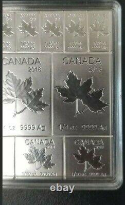Rare Canadian Silver Bar RCM 2 oz Mapleflex Maple Leaf Silver Bar. 9999 fine