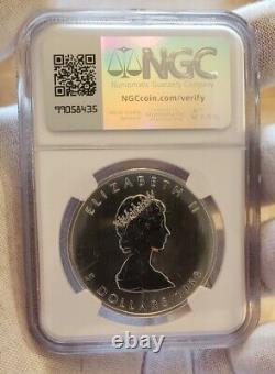 Rare Key Date 1988 S$5 Canada Silver Maple Leaf NGC MS-68 FYOI in New Slab