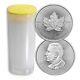Roll Of 25 2024 1 Oz Canada 9999 Fine Silver Maple Leaf $5 Coin Bu In Stock