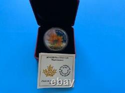 Royal Canadian 2014 $20 Fine Silver Coin Maple Leaves