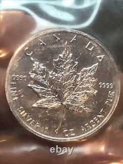 SASA 1997 Canada Maple Leaf 1 oz Silver 0.9999 RCM Sealed Plastic