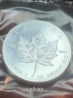 SASA 1997 Canada Maple Leaf 1 oz Silver 0.9999 RCM Sealed Plastic