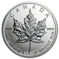 SEALED MINT DIRECT 2011 Canada 1 oz Silver Maple Leaf (Tube of 25) APMEX