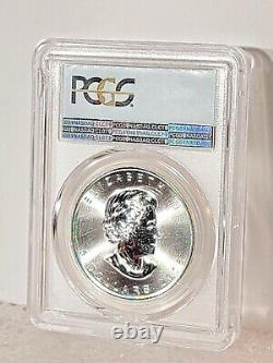 Silver $5 Maple Leaf Canadian Coin Graded PCGS